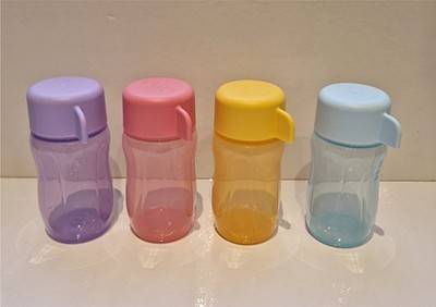 Tupperware 4x EcoEasy Eco-Bottle Vitamin-Shot Mini-Flasche Trinkflaschen (4) Neu