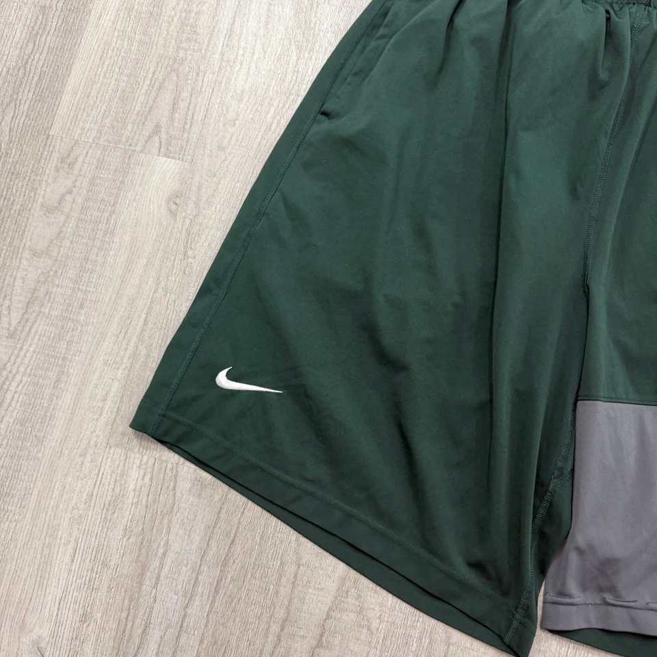 Shorts de basquete Nike Michigan State Spartans masculino extra grande GG verde MSU - Imagem 3 de 4