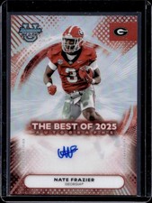 2025 Bowman Best University Nate Frazier The Auto #BOA-NFR Bulldogs