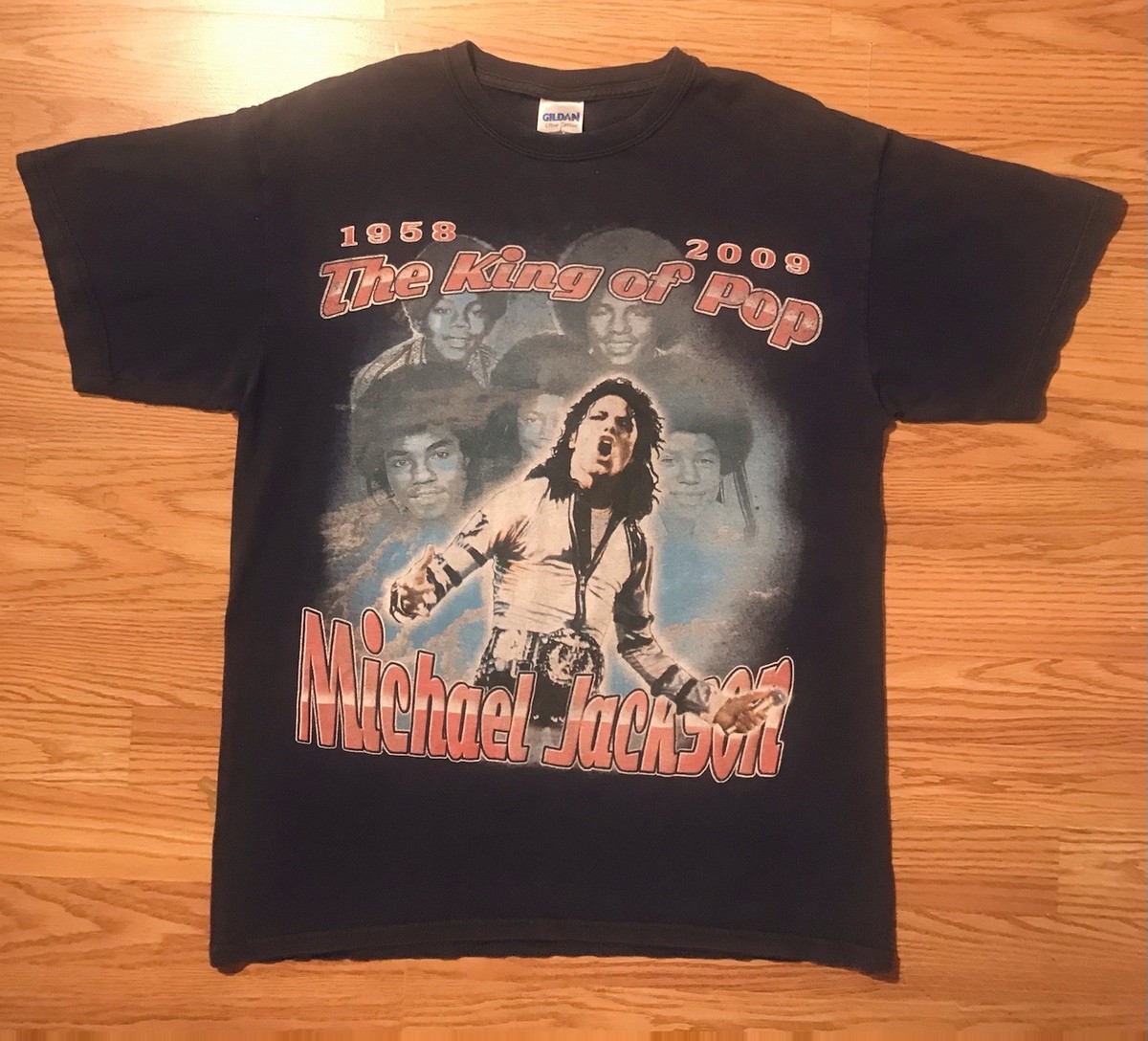 MICHAEL JACKSON 2009 BAND T-SHIRT DOUBLE SIDED GRAPHIC PRINT LOGO