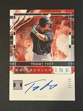 Tommy Troy 2024 Impeccable Baseball Auto Watercolor Ink /25 Diamondbacks 