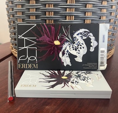 New Nars Erdem Poison Rose 8475 Four Shades Lip Powder Palette and Lip Pencil