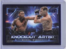 2025 Topps UFC Knockout - Knockout Artists Michael Morales #KA-15 Blue /50