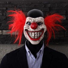 Sweet Tooth Clown Mask - Halloween Scary Horror Latex Half Face Cosplay Costume