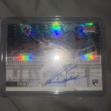 2021 Topps Stadium Club Chrome PAVIN SMITH Rookie AUTO Red Refractor #/5 RC🔥