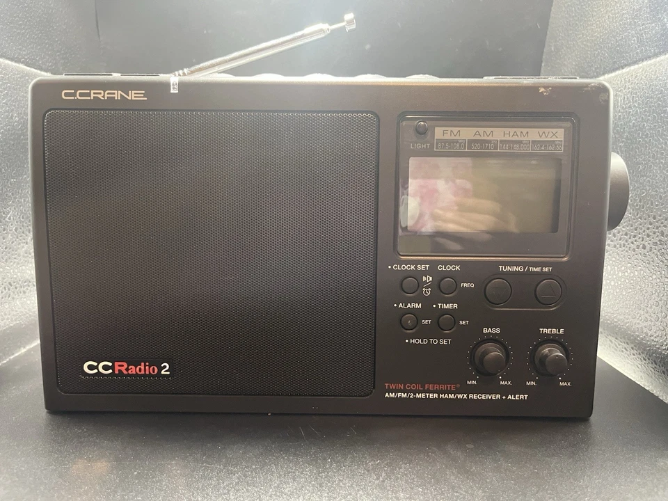 C. Crane CCRadio 2 tragbares AM FM 2 Meter Amateurfunkband + Wetterwarnung NOAA
