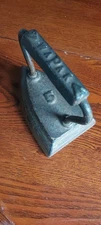 Antique WAPAK #5 SAD IRON Cast Iron Good Patina Vintage Sad Iron