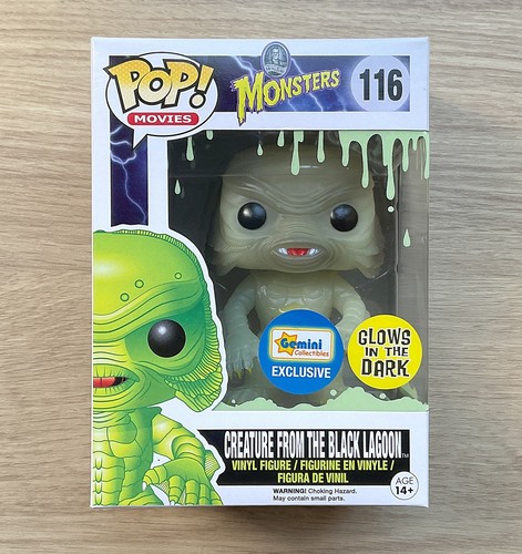 Funko Pop Universal Monsters Creature From Black Lagoon GITD #116 + Protector