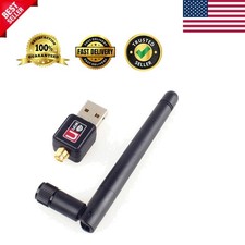 Lightweight AC600 Dual Band WiFi Adapter with 5dBi Antenna for Enhanced Internet