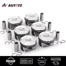 6X Piston Set 30750892 30750893 For Volvo S60 S80 V60 XC60 3.0 T6 B6304T Engine
