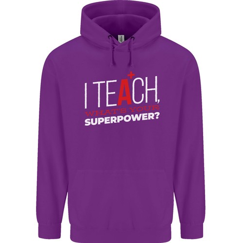 Enseño Cuál Es Tu Superpoder Sudadera Divertida Para Hombre 80% Algodón - Imagen 9 de 29