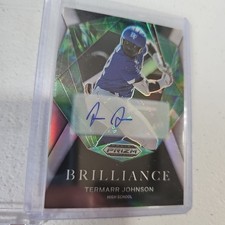 2022 Prizm Draft Picks Termarr Johnson Brilliance Silver Prizm Auto #BR-TJ