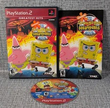 SpongeBob SquarePants Movie (Sony PlayStation 2, 2004) CIB Manual Tested Working