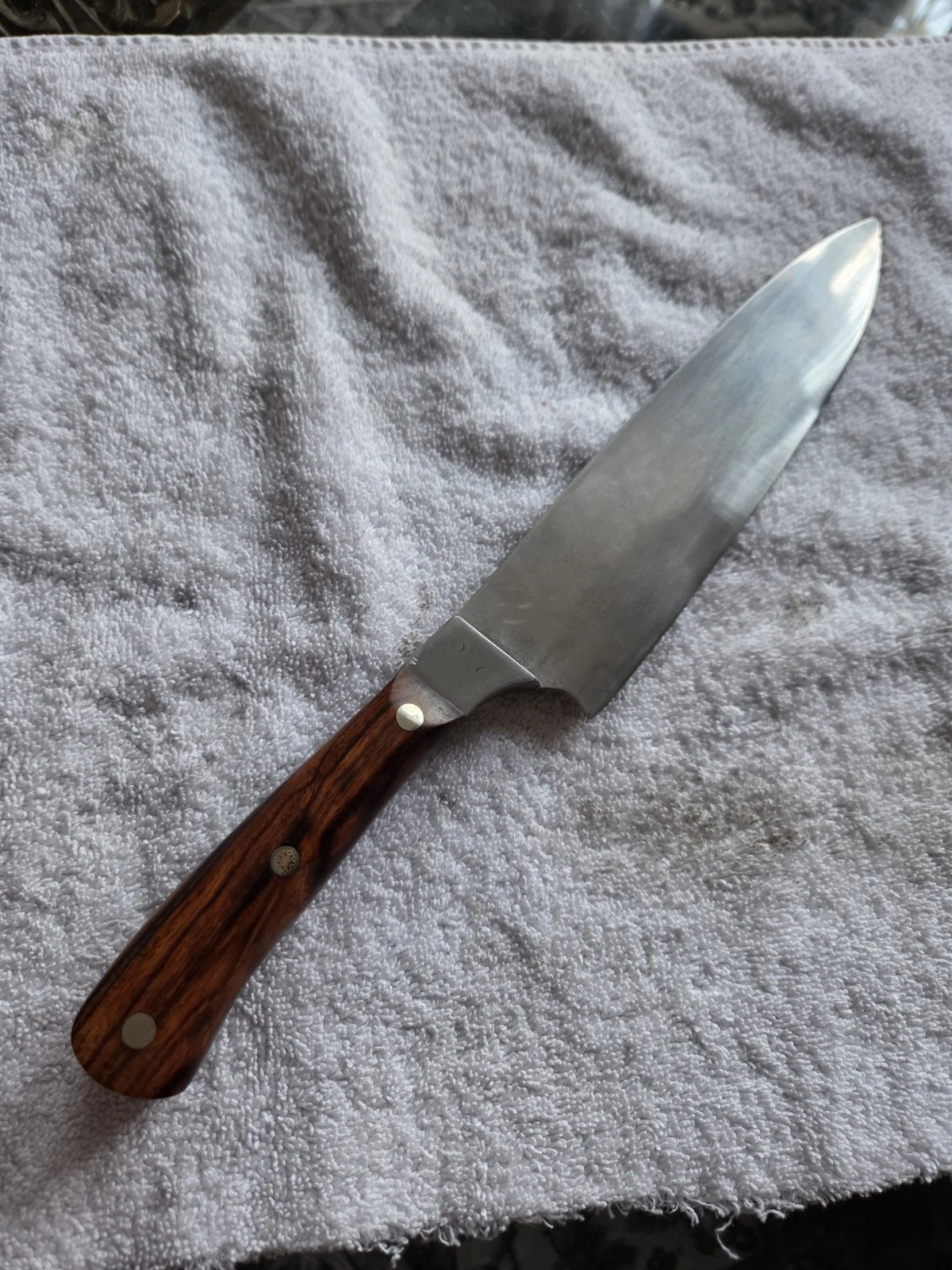 7-1/2 Inch Nitro-V Stainless Steel Chef's Knife With Desert Ironwood Handle