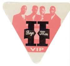 Boyz II Men 1995 VIP Tour Satin Backstage Pass Triangle Pink/Red