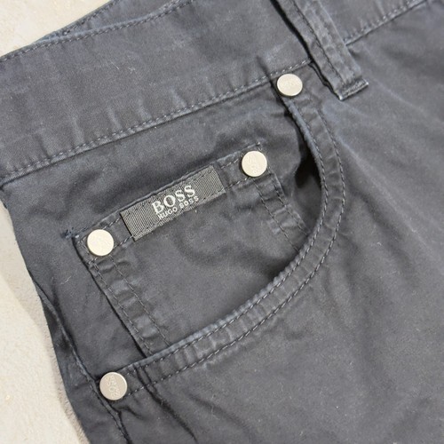 Hugo Boss Alabama Cotton Chinos Mens Canvas Pants Navy Blue 30x31 - Picture 4 of 9