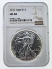 2020 American Silver Eagle, NGC MS70