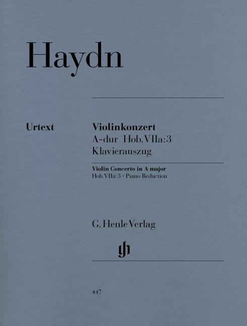Concerto for Violin and Orchestra A major Hob. VIIa:3 Piano reduction with solo