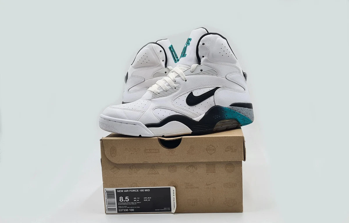 エアポッズ Las mejores ofertas en Nike Air Force 180 Mid White Grey Emerald