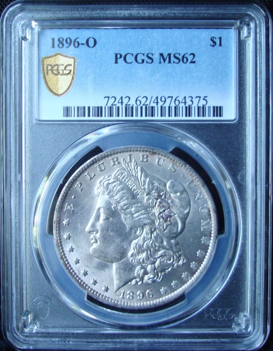 1896年モルガンダラー Morgan dollar PCGS MS62 MS 62 Graded 1896 Year Morgan US Dollars (1878-1921) for sale | eBay
