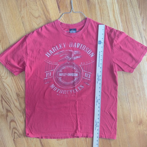VTG Harley Davidson Y2K T Shirt HEART OF DIXIE Pelham Alabama 2011 Red - Picture 2 of 4