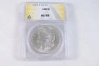 NobleSpirit Morgan SILVER Dollar 1888 ANACS AU 55 SLIDER APPEARANCE