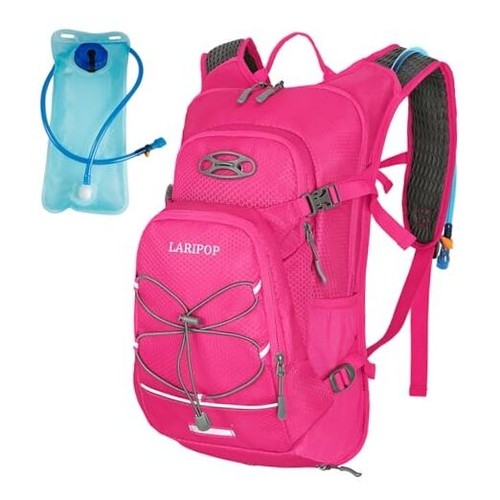 Hydration Backpack 18L with Water Bladder 2L Hiking Water Backpack Women Pink