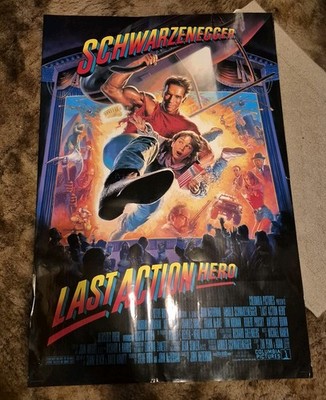 Last Action Hero (1993) Original Movie Poster Rolled 27x40 Decent ARNOLD 