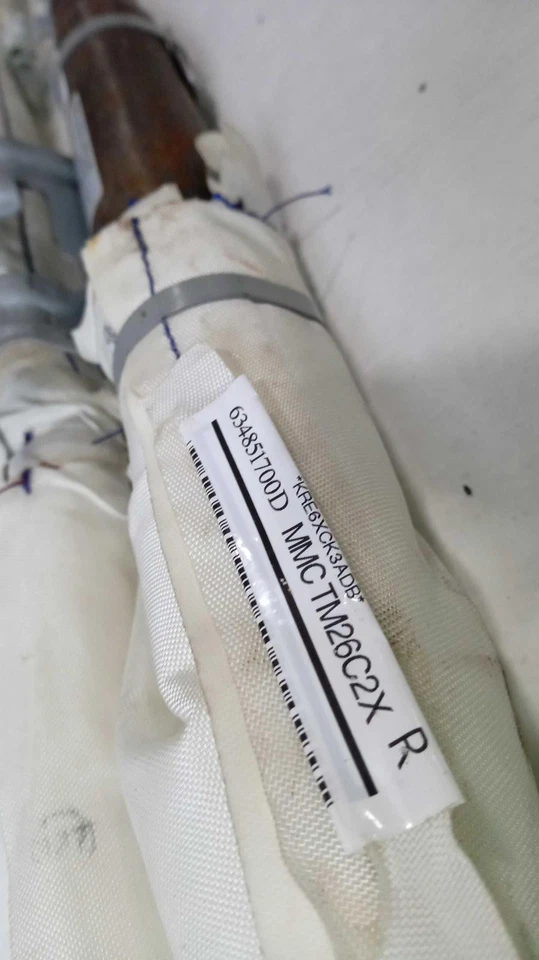 Used Right Curtain Air Bag fits: 2017 Mitsubishi Mirage Sedan passenger roof Rig Foto 2 de 4