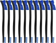Gun Cleaning Brush, 10 Pcs All Purpose Brushes, 10 pcs Blue Nylon, Brass 