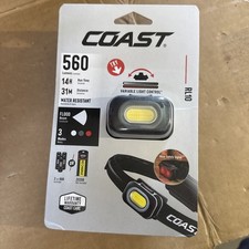 Coast RL10 LED Headlamp 560 Lumens Battery Powered AAA IP54 Camping Hiking
