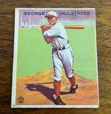1933 GOUDEY MULE HAAS 219 VG+ RC R319 HASS BASEBALL CHICAGO WHITE SOX