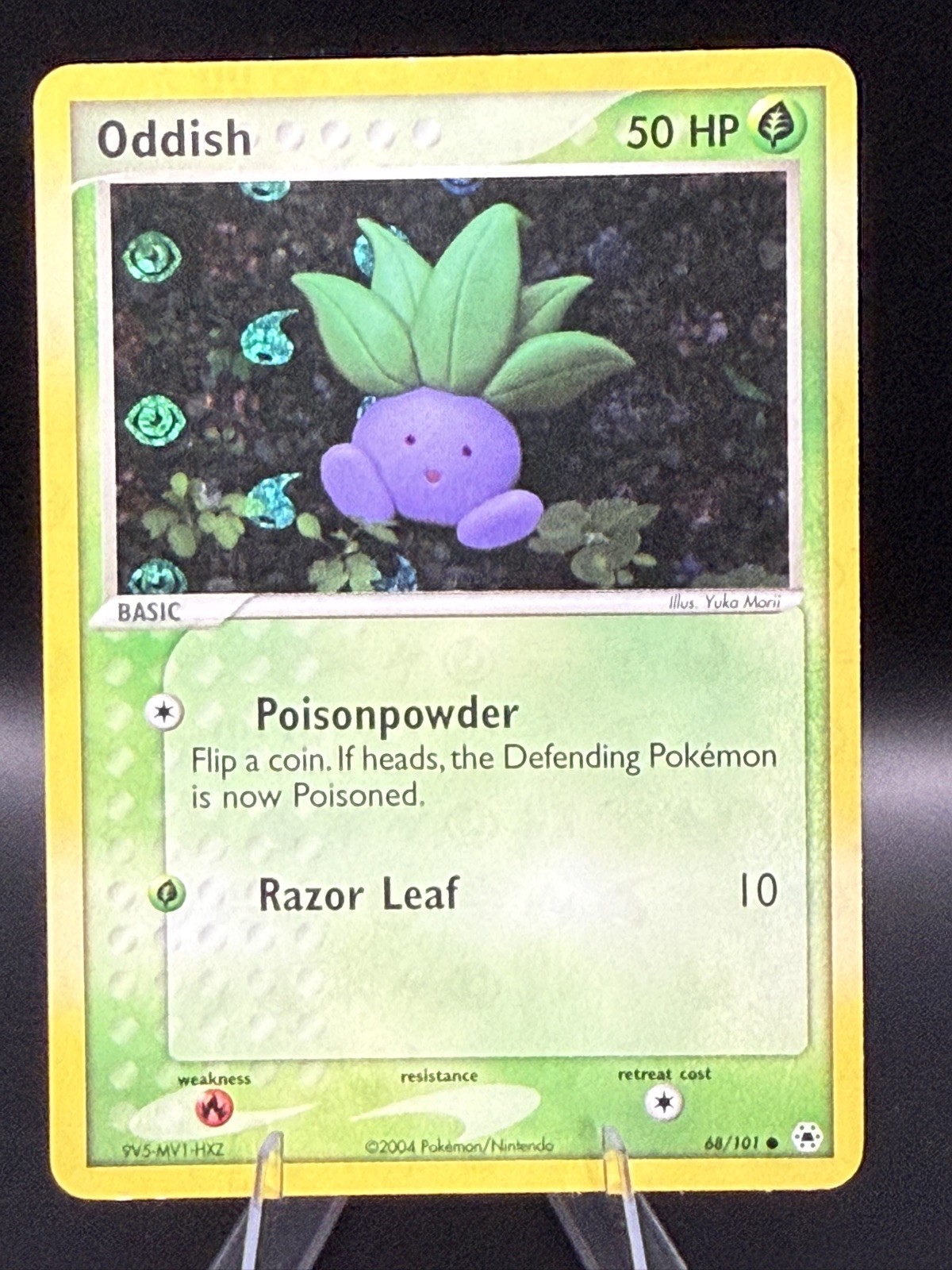 Oddish 68/101 NM Reverse Energy Symbol Holo Hidden Legends Pokemon Card!