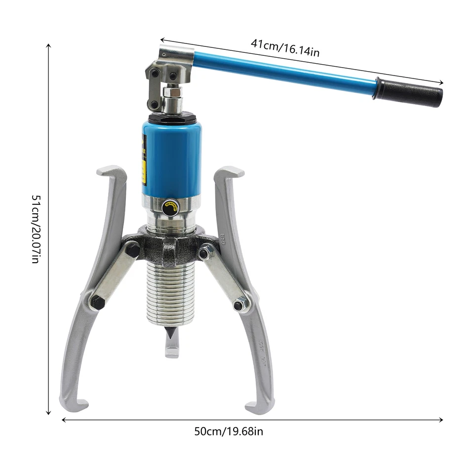 20T Universal Bearing Puller Hydraulic Pump Gear Hub Removal Tool Set 2 or 3-Jaw - Image 4 of 4