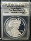 2019-W $1 Silver American Eagle ANACS PF70DCAM of 2,796
