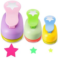 Star Shaped Craft Hole Punch Set - 3 Pieces