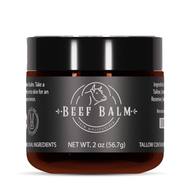 Beef Tallow Balm - Grass-Fed Tallow Moisturizer, Face Cream, Vanilla - Deeply