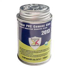 CLEAR PVC CEMENT GLUE 118ML SOLVENT ADHESIVE POND LINER WATERPROOF BONDING AGENT