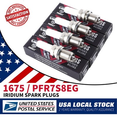 4pcs PFR7S8EG/1675 OEM Iridium Spark Plugs Fit For Volkswagen SCIROCCO 2008-2012