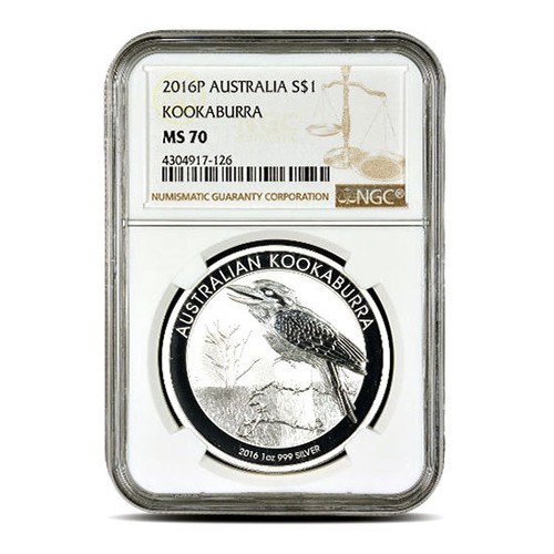 1 oz Australian Silver Kookaburra MS70 (Random Year/Label/PCGS/NGC) - Picture 2 of 3