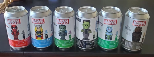 Lot Of 6 Funko Soda Collectibles-Thor Hulk M'Baku Deadpool Loki More