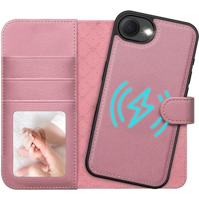 MagSafe Wallet Case für iPhone 16e Handy Klapp Hülle mit Kartenfach Geldfach