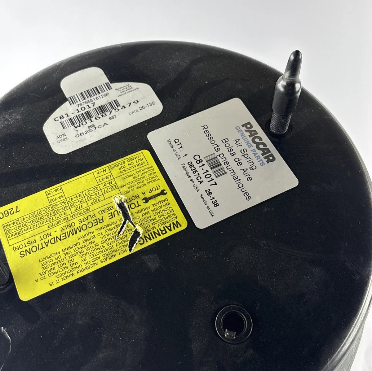PACCAR C81-1017 Genuine OEM Air Spring Assembly Kenworth Peterbilt Firestone photo 3