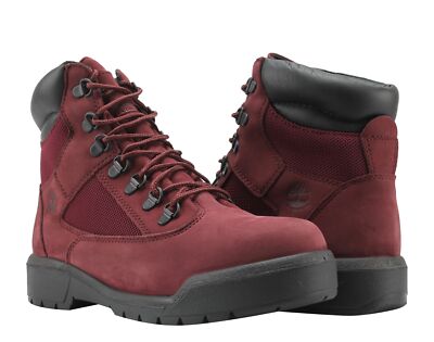burgundy 6 inch timberlands