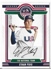 2022 Panini USA Stars & Stripes ETHAN PUIG AUTOGRAPH 28/125 - Exclusive