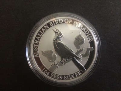 2019 Australian $1 Bird of Paradise 1oz .999 Silver Bullion Coin Perth Mint