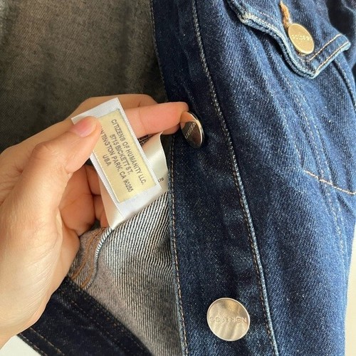 GOLDSIGN Box fit Denim Jean Jacket Size Medium 100 % Cotton - Picture 11 of 11