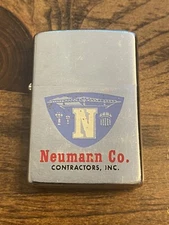 Vintage 1972 Neumann Company Contractors Zippo Windproof Lighter Combined Ship