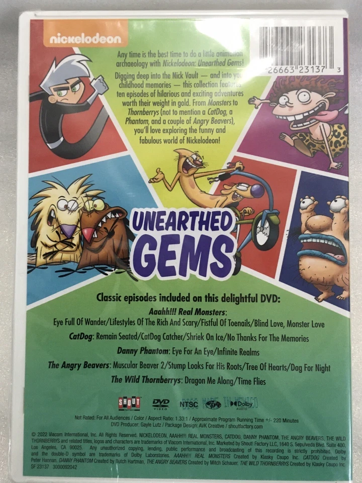 Nickelodeon Unearthed Gems (DVD, 2022) NEW Sealed - Image 2 of 2