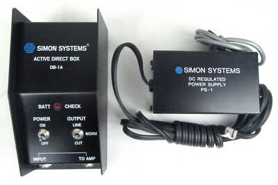 Simon Systems DB-1A Active Direct Box with PS-1 - New Old Stock, Free Shipping
